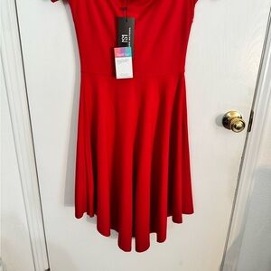 Sarin Mathews Red Fit & Flare Dress NWT Size S – Party, Cocktail, Holiday